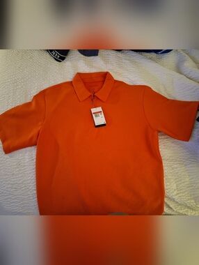 Nike 24.7 Men's Orange Short-Sleeve Polo Shirt